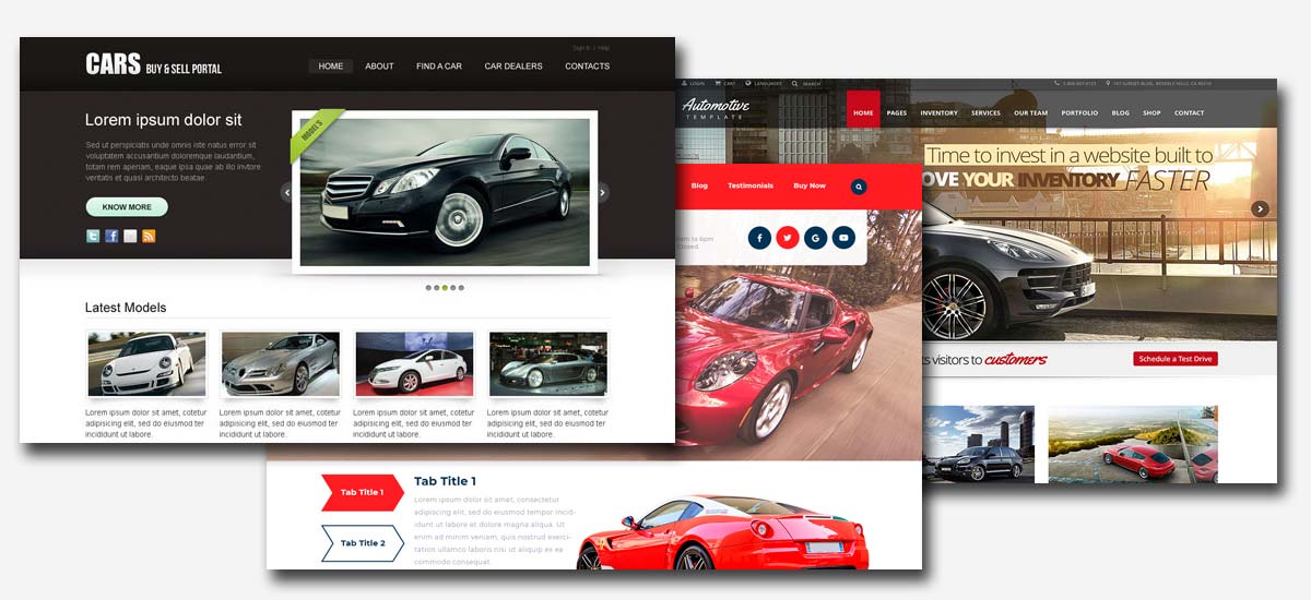 طراحی سایت خودرو - نمایشگاه اتومبیل - وب مدرن